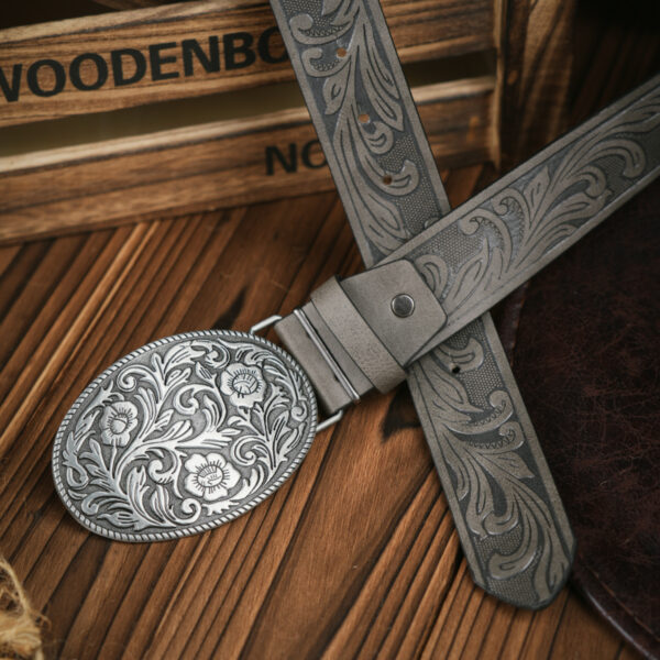 Punk Leather PU Leather Denim Trend Belt - Image 10
