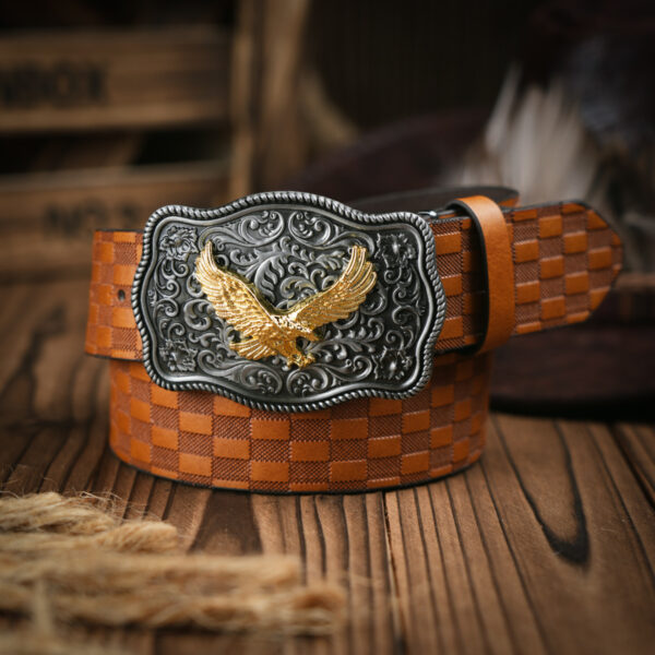 Punk Leather PU Leather Denim Trend Belt - Image 8